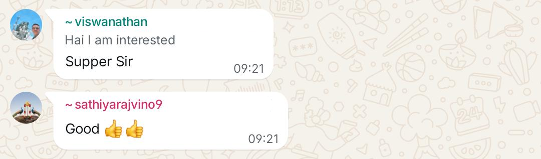 Student message