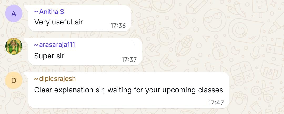 Student message