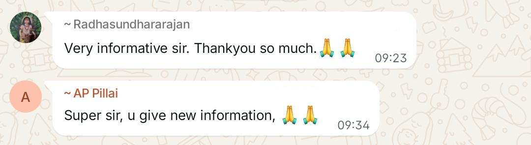 Student message